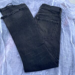 Dark gray denim jeans